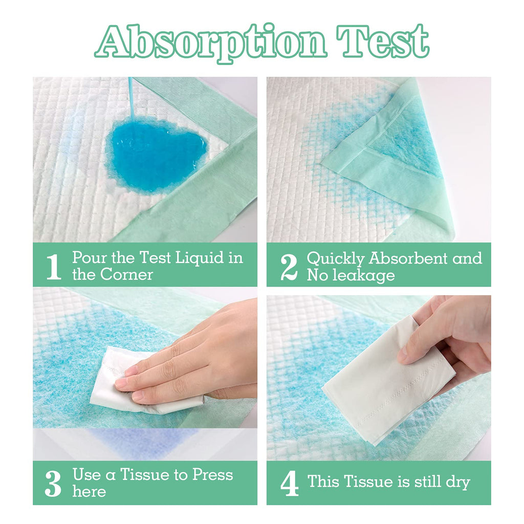 MILDPLUS Bed Pads with Adhesive Strips 30'' X 36'' Disposable Underpads Extra Large Thicker Incontinence Pads for Unisex Adult, Senior, Kids and Pet (30 Count)