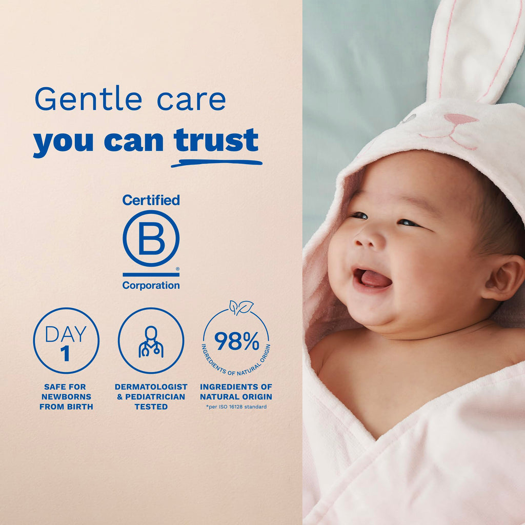Mustela Baby Cleansing Water - No-Rinse Micellar Water - with Natural Avocado & Aloe Vera - for Baby's Face, Body & Diaper - 10.14 fl. oz.