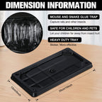 Mouse and Insect Glue Traps Mouse Sticky Traps Plastic Sticky Adhesive Mice Snake Insect to Use Indoor (24 Pieces,10 x 5 Inch)