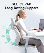 MZYENU Gel Seat Cushion, Cool Chair Cushion for Office Chairs, Driving Car Cushion Breathable, Wheelchair Cushions for Pressure Relief, Back Pain for Seat Cushions, Chair Pad with No-Slip Cover