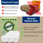 Rodent Repellent, Moth Balls for Rodent, Mice Repellent, Mouse Repellents, Peppermint Oil to Repel Mice and Rats, Mice Repellent for House/Car/RV, Outdoor/Indoor Rat Deterrent,Mice Away 8 Pack