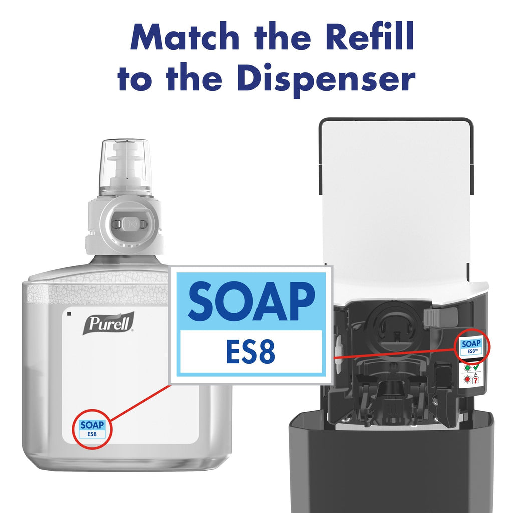 PURELL Brand HEALTHY SOAP Foam, Fresh Scent, 1200 mL Refill for PURELL ES8 Automatic Soap Dispenser (Pack of 2) - 7777-02 - Manufactured by GOJO, Inc.