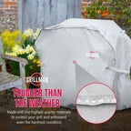 Grillman Premium BBQ Grill Cover. Rip-Proof & Waterproof (58" L x 24" W x 48" H, Tan) Top Heavy Duty Large Grill Cover for Weber Spirit, Genesis, Charbroil, etc. Barbecue Cover and Gas Grill Covers