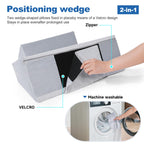 Positioning Wedge Pillow Side Sleeping Belt Connection, Limit Width Adjustable Bed Wedges Body Positioners for Back Pain Relief, Back Positioning Wedge for After Surgery, Anti Snoring, Back Support