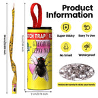 Qualirey 80 Pack Fly Strips Sticky Fly Trap Indoor Outdoor Hanging Fly Ribbon Tape Paper Flying Insect Trap Gnat Killer Traps for Fruit Flies, Bug, Insect, Pest (Yellow)