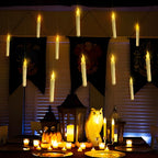 ORIENTAL CHERRY Halloween Decorations - Floating Candles with Wand - 12 Pcs Magic Flickering Warm Light Flameless Floating LED Candle Decor for Indoor Home Room Classroom Bedroom Party