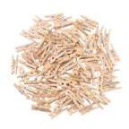 Sturdy 1 Inch Mini Wooden Craft Clothespins 100pcs