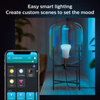 Philips Hue Smart 60W A19 LED Bulb - White and Color Ambiance Color-Changing Light - 3 Pack - 800LM - E26 - Indoor - Control with Hue App - Works with Alexa, Google Assistant and Apple Homekit