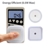 JNSupplier 2 Pack 0.5W Plug-in Auto Sensor Control LED Night Light Lamp for Bedroom Hallway Bath (Square)