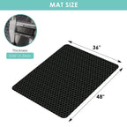 Vicwe Office Chair Mat for Hard Floor, 48"x36" Anti-Slip PVC Computer Chair Mat for Gaming, Easy Glide for Chairs, Multi-Purpose Floor Protector Desk Chair Mat for Home Office