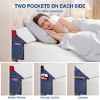 Welzona Queen Size Wedge Pillow Headboard/Bed Wedge Pillow for Headboard, Bed/Mattress Gap Filler (0-6"), Triangle Pillow Wedge for Gap, Comfortable High Density Foam Pillow (60"x 10"x 6")
