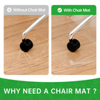 100pointONE Office Chair Mat for Hardwood Floors, Easy Glide Office Mats for Rolling Chairs, Clear Rolling Chair Mat for Hardwood 46" x 72"