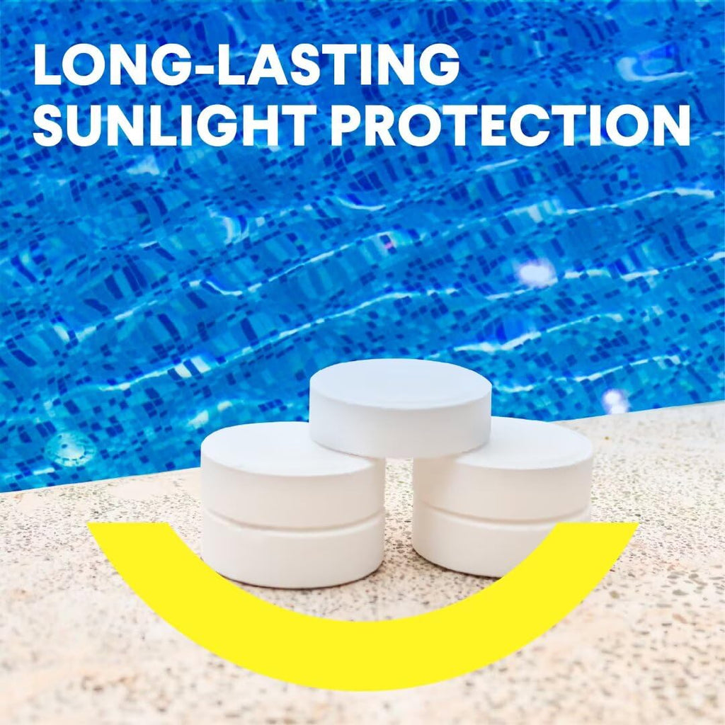 PROFELIZ Chlorine Tablets 3 Inch for Swimming Pools, Kills Bacteria and Stops Algae, Slow Dissolving,Individually Wrapped,Pool Chlorine Tablets,4lbs