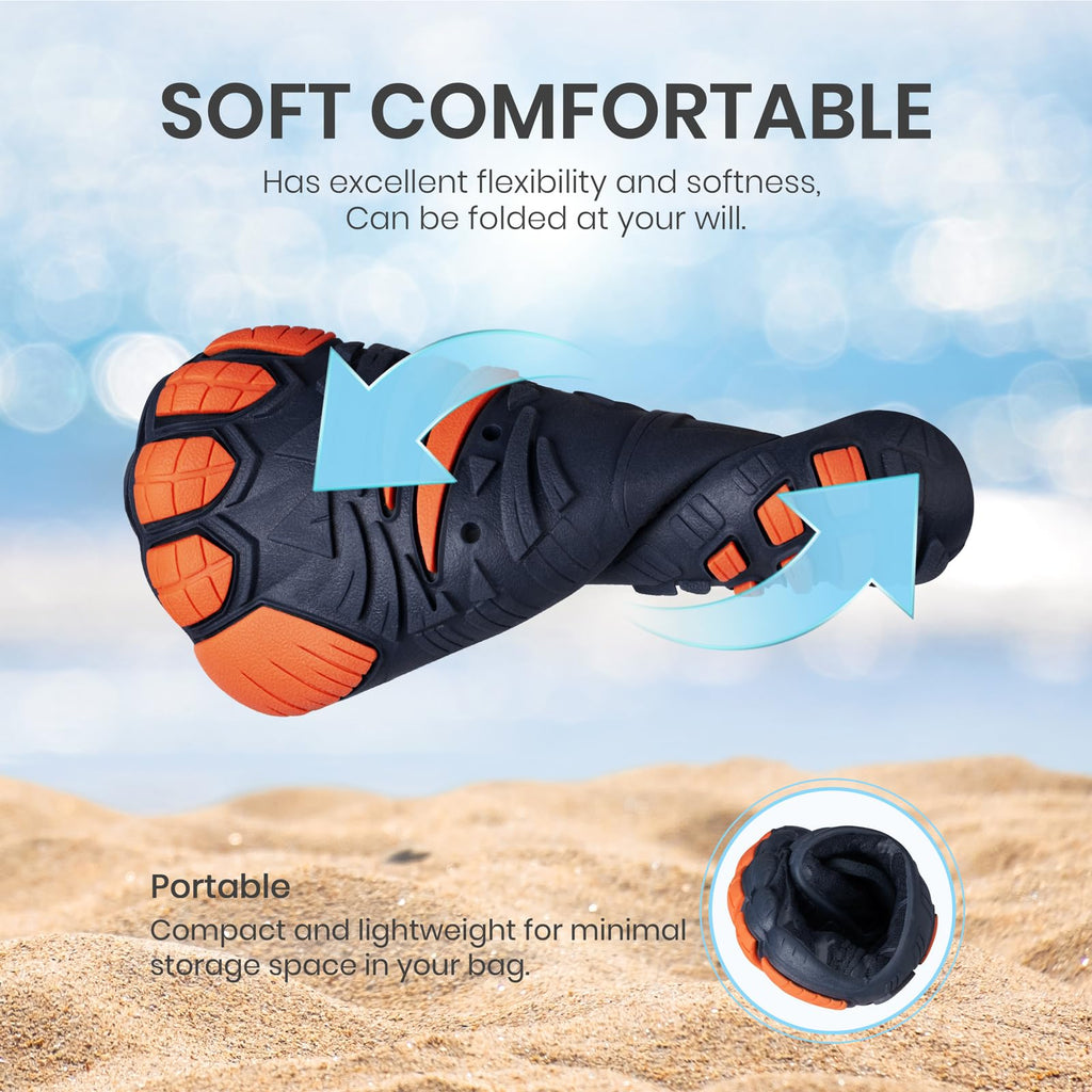 Barefoot Water Shoes for Kids - Wide Toe Box and Quick-Dry Sand Shoes Toddler for Hiking Swim Beach Pool Kayak Sport Accessories, Camping Essentials Non-Slip for Boys Girls Sizes