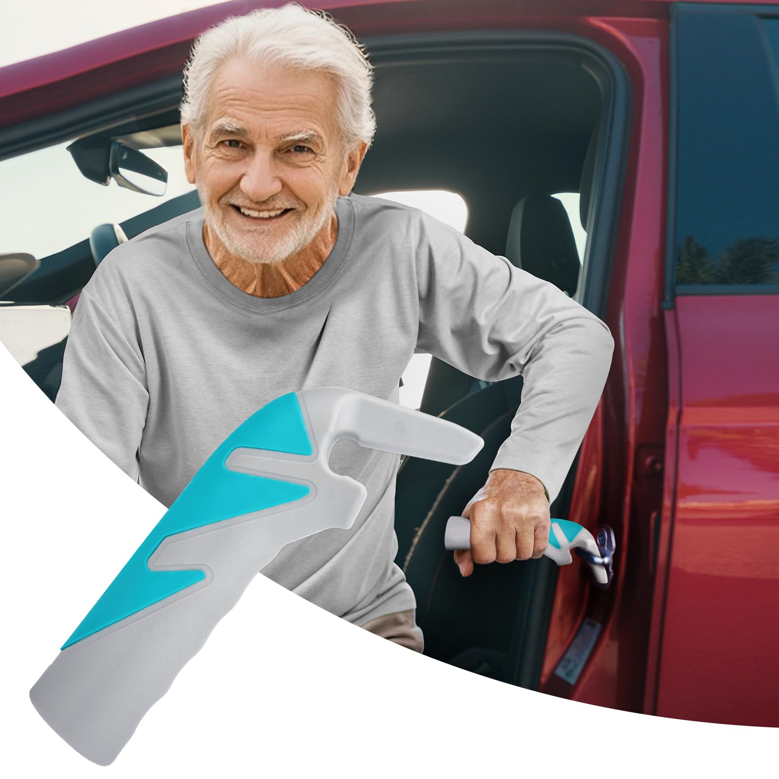 MOSKESON Car Handle Assist for Elderly: Standing Mobility Safety Tip Auto to Help Get Out - Portable Bar Car Support Handle for Elderly & Seniors & Handicap