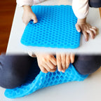 XSIUYU Gel Saet Cushion, Desk Chair Cushion, Small Chair Pads, Chair Pads, Seat Cushion for Chair, Chair Pillow, Tailbone Cushions for Pressure Relief Black (Mini-Blue)