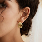 Trendy Gold Plated Knot Earrings for Women Chunky Statement Drop Dangle Earrings Lightweight Hypoallergenic Fashion Accessories Gifts for Womens Gold Jewelry