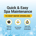 Bio Ouster 3in1 Weekly Hot Tub Cleaner, Conditioner, Clarifier - Hot Tub Chemicals for Standard & Inflatable Spas - Spa Chemicals for Crystal Clear & Sparkling Clean Water - Made in USA (32oz)