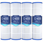 Grefilt 4-Pack C4030 Pool Filter Cartridges, Compatible with Hayward SwimClear C4030, C4025, C4020, Replaces Pleatco PA106, Hayward CX880XRE, Unicel C-7488, 425 sq.ft