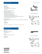 Rixson (Assa Abloy) Center Hung Pivot Hinges, Model 128-3/4, Interior Doors up to 3' 6"x 8' 6" (250 lbs.), Color: Satin Chrome (626)