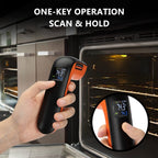 Rechargeable Infrared Thermometer Gun for Cooking -58℉~1022℉| Inkbird Colorful Display Digital Laser Temperature Gun for Pizza Oven Grill Kitchen Home Repairs with Max Measure (NOT for Human)