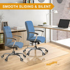 Heavy Duty Office Chair Mat for Carpet and Hardwood Floor Crystal Clear-0.12 Inches Thick Desk Chair Mat 35'' x 48'' Tempered PC Material Floor mats for Office Home