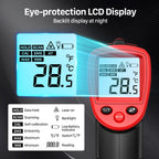 Eventek Infrared Thermometer Gun -58°F~1022°F (-50°C~550°C), IR Laser Thermometer Gun for Cooking, Pizza Oven, Grill, Griddle, Engine with Adjustable Emissivity & Max Min (NOT for Humans)