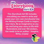 Skillmatics Storybook Art Kit - Create Fairytale Stories, DIY Craft & Writing Kit with 300+ Stickers, Scrapbooking & Journal Activity, Christmas Gifts for Kids Ages 5, 6, 7, 8, 9, 10