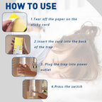 vertmuro Flying Insect Trap, Indoor Plug-in Mosquito Killer with UV Light Attractant, Flies Gnats Moths Catcher for Home, Office (1 Trap + 6 Glue Boards)