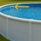 Rx Clear Heavy Duty Wide-Mouth Complete Thru-Wall Skimmer Kit for Above-Ground Swimming Pool | Made of Non-Corrosive Abs Plastic | Chemical Resistant | White