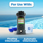 C3… 5 lbs. 3" Stabilized Chlorine Tabs for Swimming Pools | Easy to Use for Above Ground or Inground Pool | Slow Dissolving Individually Wrapped Chlorinating Tablets | 5 Pound Bucket