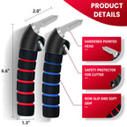 KOUNATSURI Car Door Handle for Elderly - Auto Grab Handles - Portable Bar Car Support Handle for Elderly & Seniors & Handicap Standing Mobility Safety Tip to Help Get Out（Blue and Red）