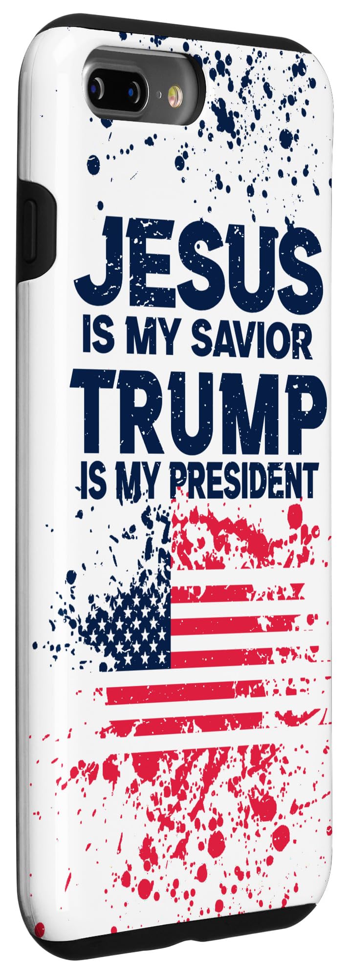 iPhone 7 Plus/8 Plus Trump Is My President phone case American Flag Trump 2020 Case