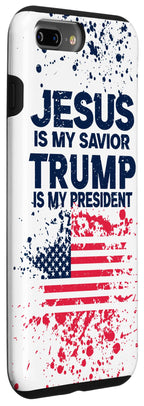 iPhone 7 Plus/8 Plus Trump Is My President phone case American Flag Trump 2020 Case