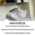 Walmine Transparent Round Plastic Range Hood Oil Cup Thread Dia 4.5mm Hood Oil Collection for Home Pack of 2