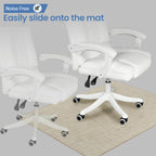 RccugmatS Chair Mat for Hardwood Floor, 36" x 48" Heavy Duty Office Chair Mat for Rolling Chairs, Anti Slip, Non-Curve, Floor Protector for Home Office, Beige
