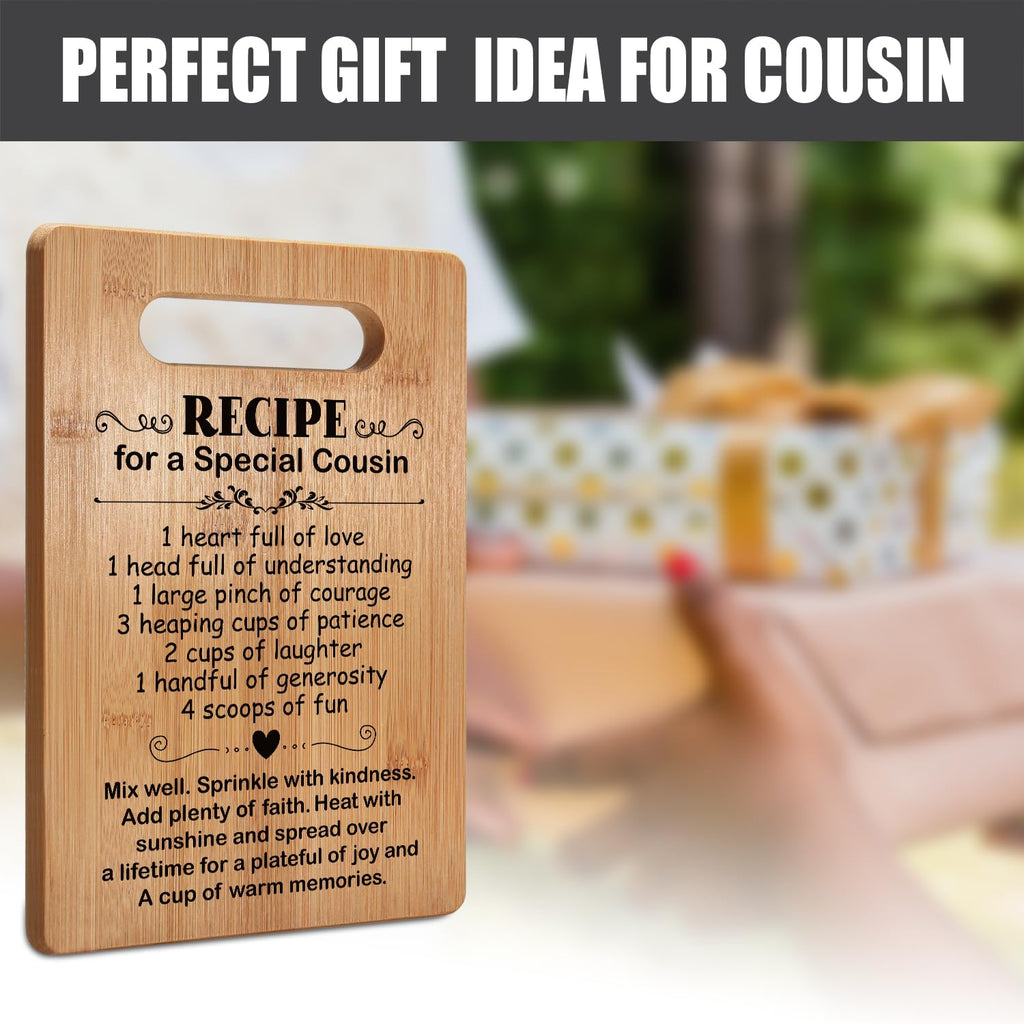 Popular Cousin Gifts for Women, Cutting Board Gift for Cousin, Cousin Appreciation Gift, Thank You Gift, Christmas Gifts Birthday Gifts for Cousin