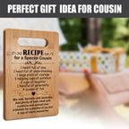 Popular Cousin Gifts for Women, Cutting Board Gift for Cousin, Cousin Appreciation Gift, Thank You Gift, Christmas Gifts Birthday Gifts for Cousin