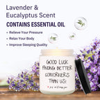 BAUBLEDAZZ Coworker Leaving Gifts for Women, Farewell Gifts for Coworkers- Handmade Lavender Soy Wax Candle(7oz)- Funny Going Away Gift for Coworker, Goodbye Gifts for Coworkers