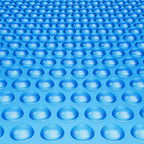 VEVOR Solar Pool Cover, 24 x 12 ft Rectangle Solar Cover 16 mil for Pools, Inground Above Ground Swimming Pool Solar Blanket with Bubble, Heat Retaining Solar Covers Blue