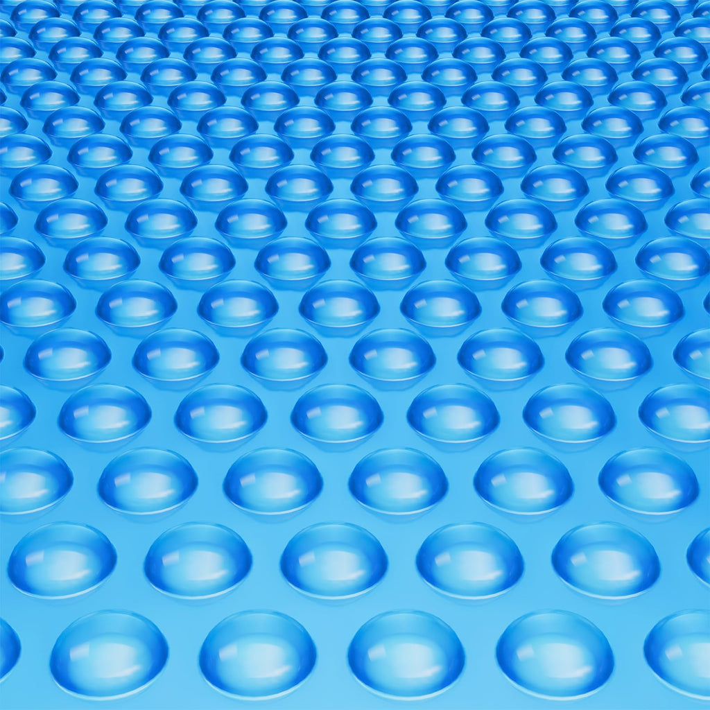 VEVOR Solar Pool Cover, 28 x 14 ft Rectangle Solar Cover 12 mil for Pools, Inground Above Ground Swimming Pool Solar Blanket with Bubble, Heat Retaining Solar Covers Blue