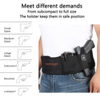 Belly Band Holster for Men Women - Gun Holster for Comfortable Carry Fits Glock, Smith Wesson, Taurus, Ruger, and More-Breathable Neoprene Waistband Holster for Most Pistols and Revolvers