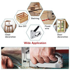 NEU MASTER 3 in 1 Staple Gun, Manual Upholstery Stapler Gun for Wood with 2000 Staples & Staple Remover, Adjustable Power Design for Furniture, Carpentry, DIY, Decoration & Home Repair
