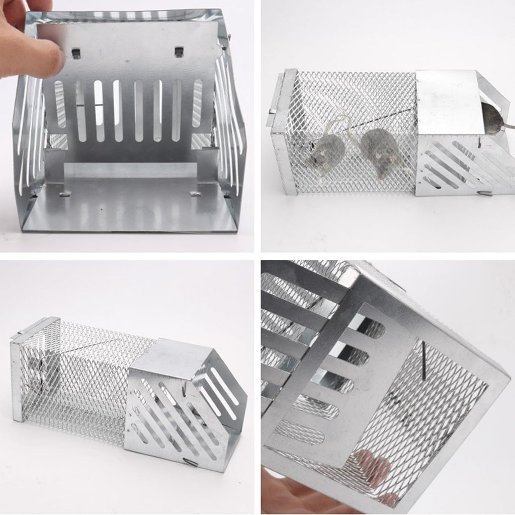 Humane Mouse Trap, [2024 New] Single Door Continuous Rat Hole Mouse Trap, Combined Automatic Continuous Rat Traps Cage, Easy to Set Mice Catcher for Indoor and Outdoor, Sensitive Pedal Rat Trap (1pc)