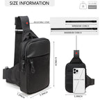 Mini Sling Bag for Men Women, Small Crossbody Waterproof Practical Shoulder Chest Bag for Travel Work Sport