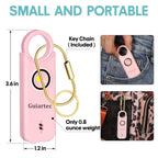 Rechargeable Personal Safety Alarm for Women, 135 dB Loud Self Defense Keychain Siren with LED Strobe Light, Personal Emergency Security Safe Devices Key Chain Alarms for Women Kids Elderly (Pink)