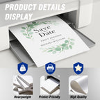 Veritas White Cardstock 8.5 x 11”, 110LB/199GSM Heavyweight Card Stock, 100 Sheets, Thick Cardstock Printer Paper for Copy, Printing, Art Projects, Invitations, Made In USA