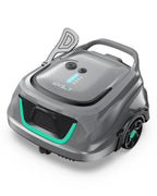 WYBOT A1 Robotic Pool Cleaner – Dual-Layer Filtration, 120-Min Runtime, Powerful Cordless Pool Vacuum for Above-Ground & Flat Pools, Efficient Debris Removal & Auto-Parking Design (Gray)
