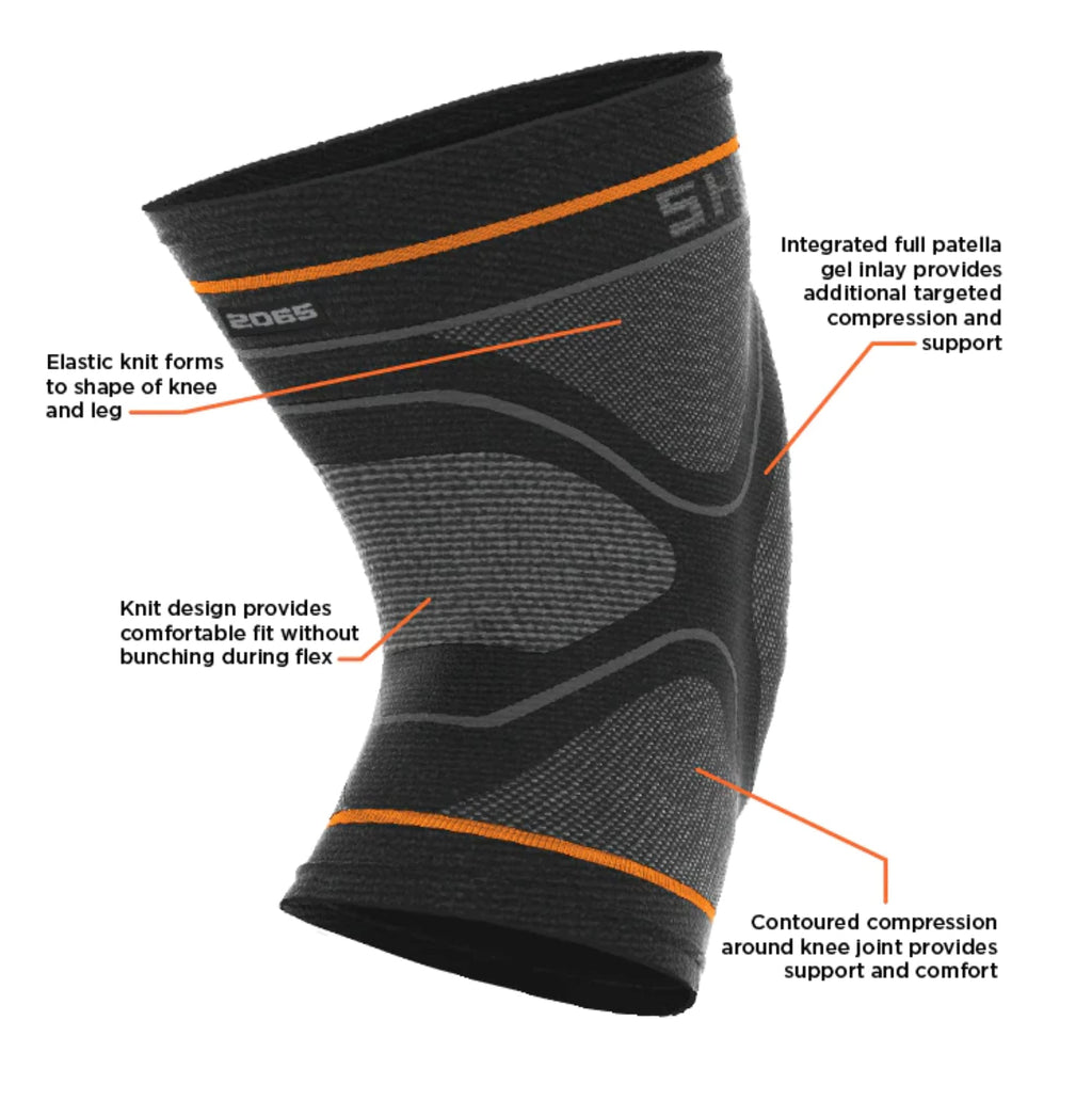Shock Doctor Knee Compression Sleeve Patella Support, Relieves Arthritis Pain, Tendonitis & Patella Alignment Injuries for Men & Women, 1 Sleeve