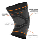 Shock Doctor Knee Compression Sleeve Patella Support, Relieves Arthritis Pain, Tendonitis & Patella Alignment Injuries for Men & Women, 1 Sleeve